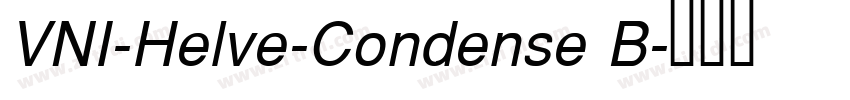 VNI-Helve-Condense B字体转换